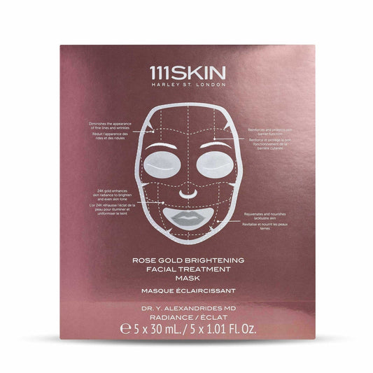 111SKIN Rose Gold Brightening Facial Treatment Mask  x5